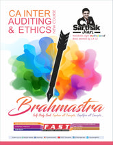CA Inter Audit Brahmashtra book by CA Sarthak Jain